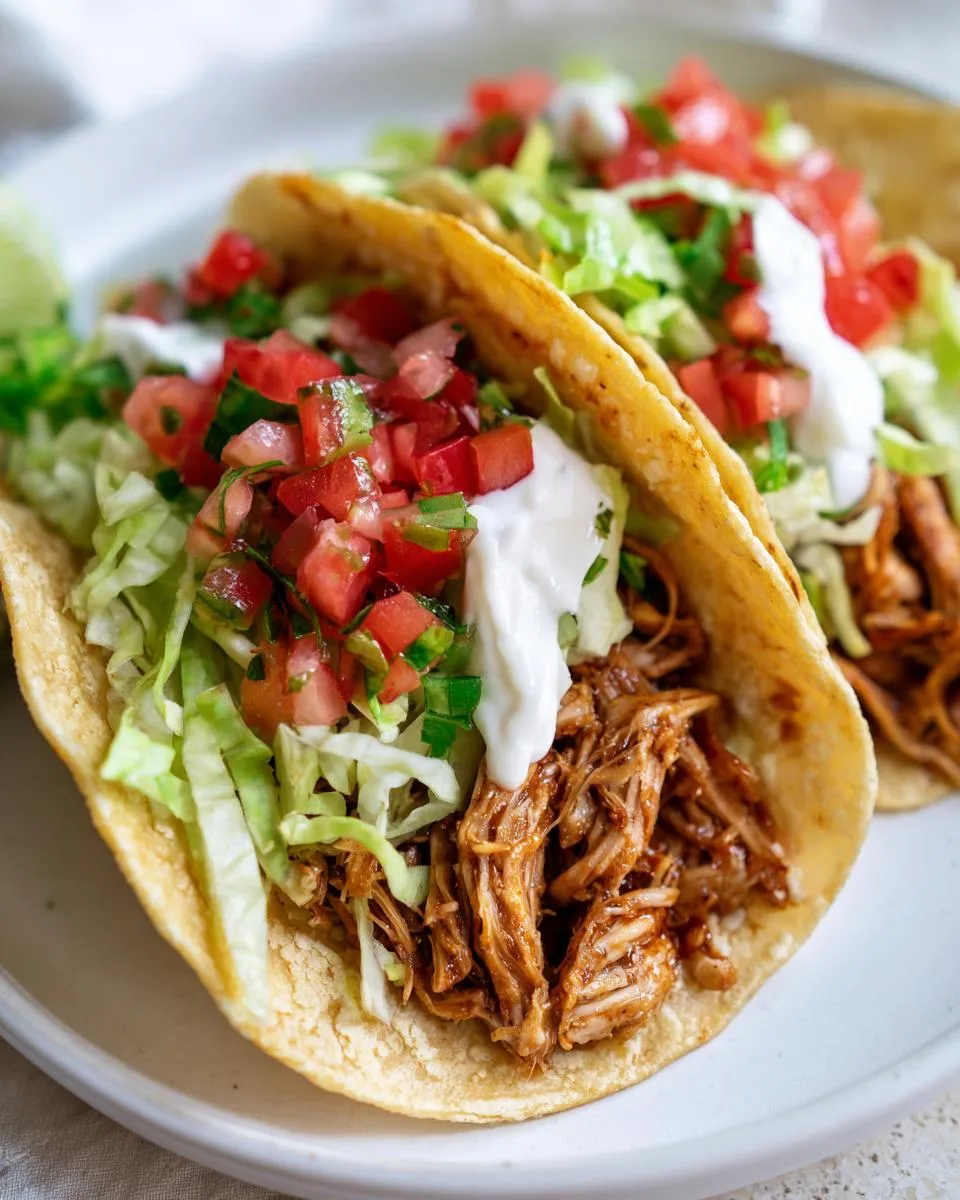 Crock Pot Ranch Chicken Tacos - detail 3