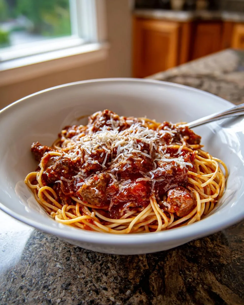 Crock Pot Spaghetti Recipe - detail 1