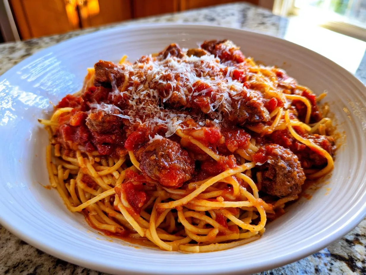 Heavenly Crock Pot Spaghetti Recipe in Just 4 Easy Steps