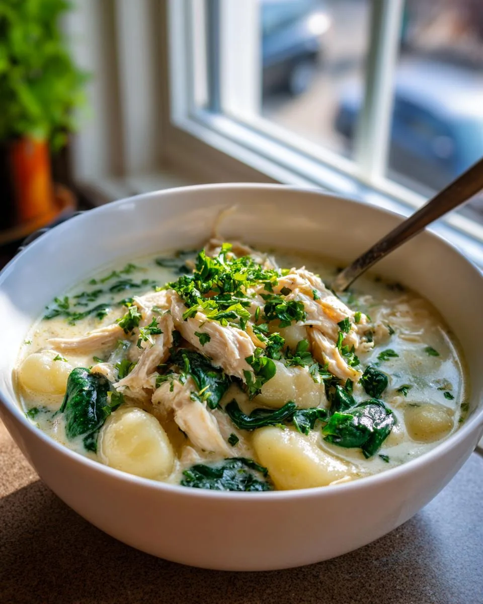 Crockpot Chicken Gnocchi Soup - detail 1