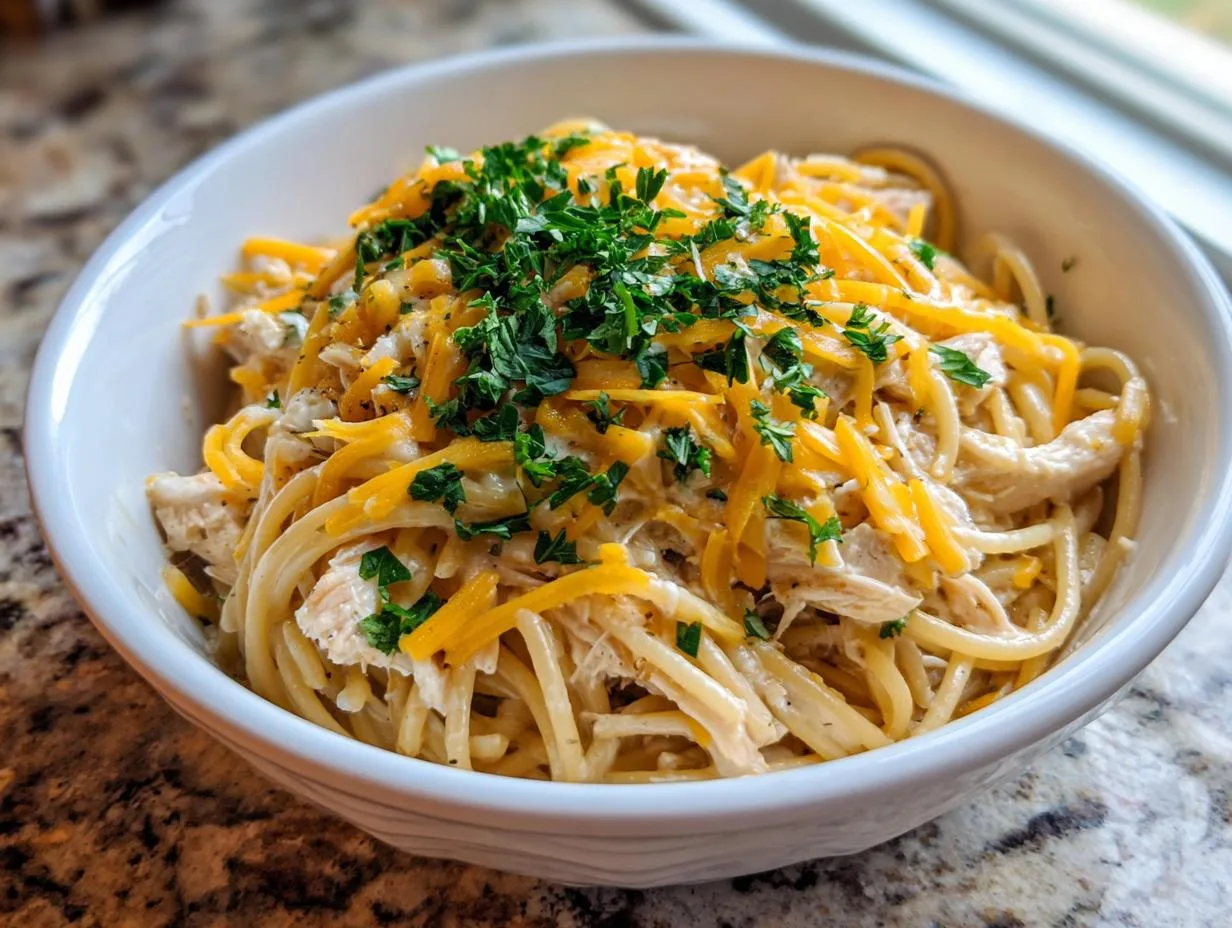 Crockpot Chicken Spaghetti Recipe: 1 Pot of Pure Comfort