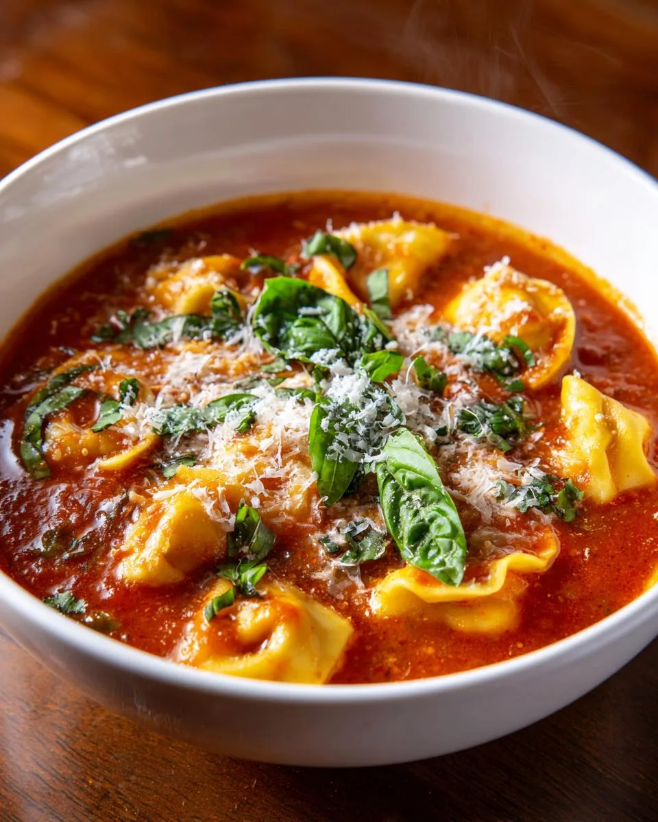Crockpot Tomato Tortellini Soup - detail 3