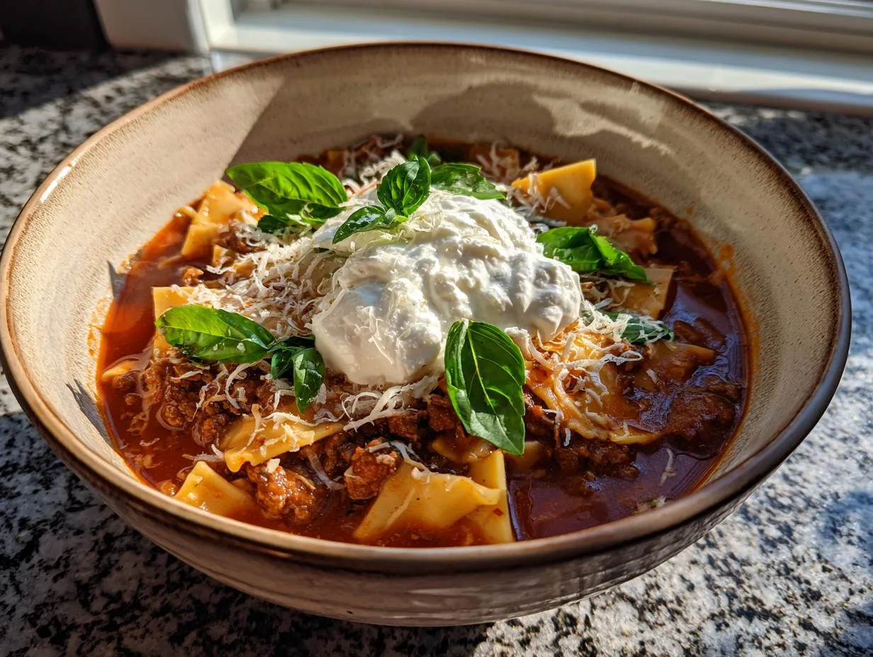 35-Minute Easy Lasagna Soup Recipe for Busy Weeknights