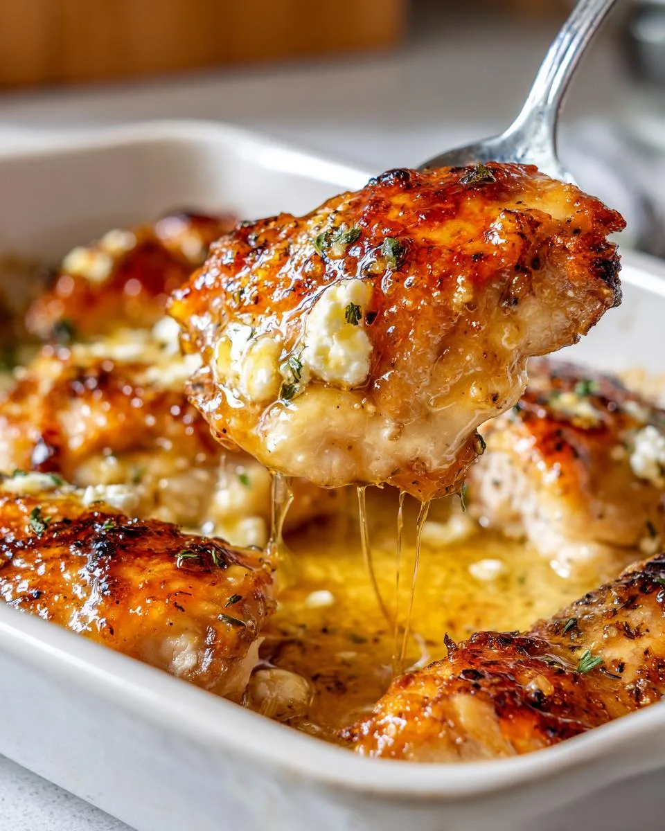 Feta Chicken with Hot Honey - detail 1