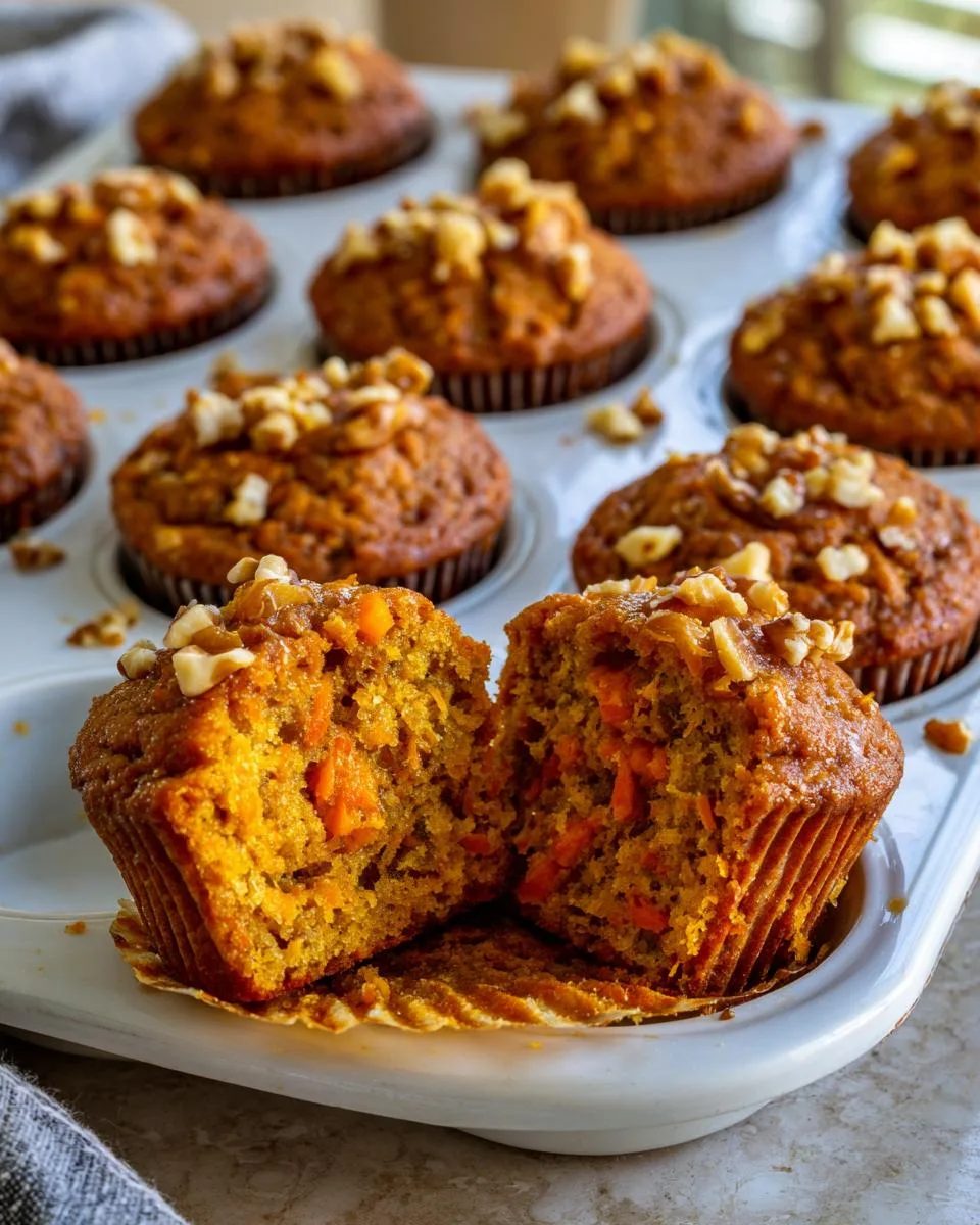 Flourless Carrot Cake Muffins - detail 1