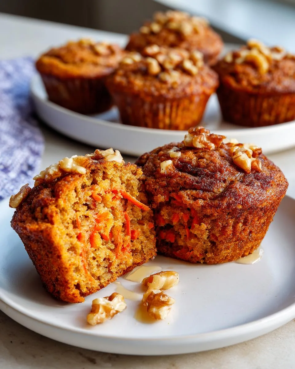 Flourless Carrot Cake Muffins - detail 2