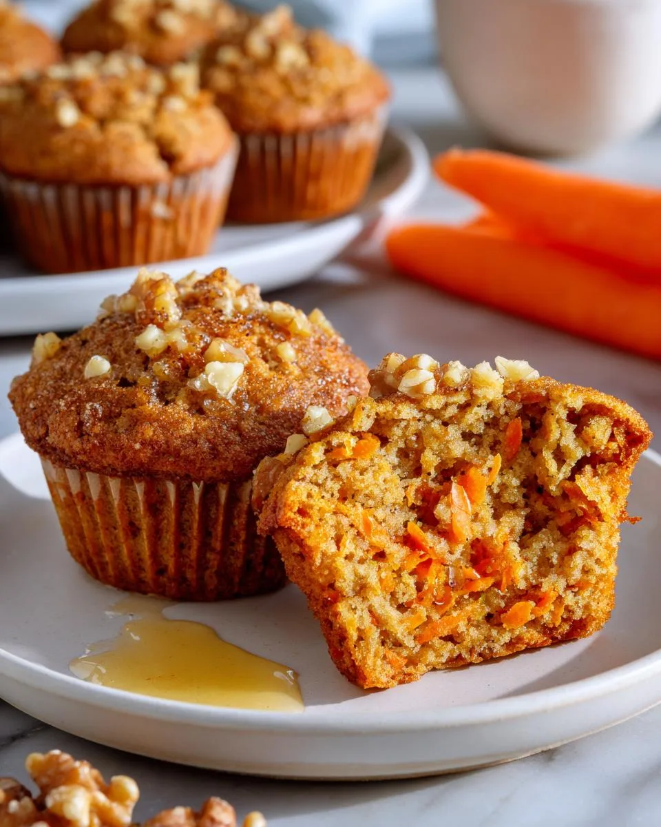 Flourless Carrot Cake Muffins - detail 3