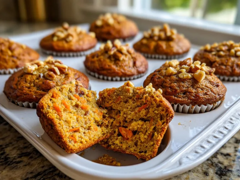 Flourless Carrot Cake Muffins