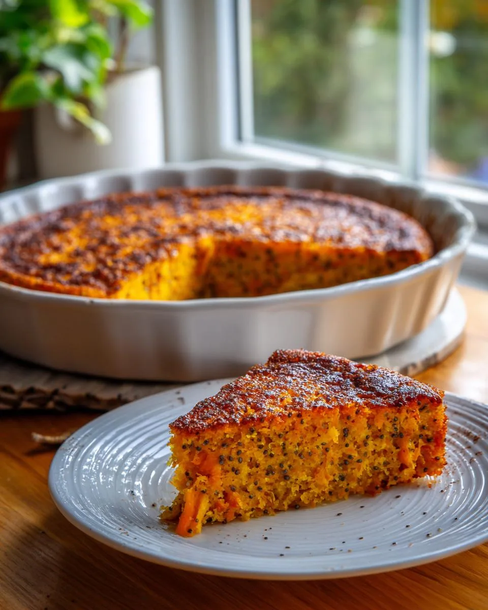 Flourless Carrot Chia Seed Cake - detail 1