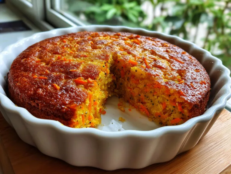Flourless Carrot Chia Seed Cake