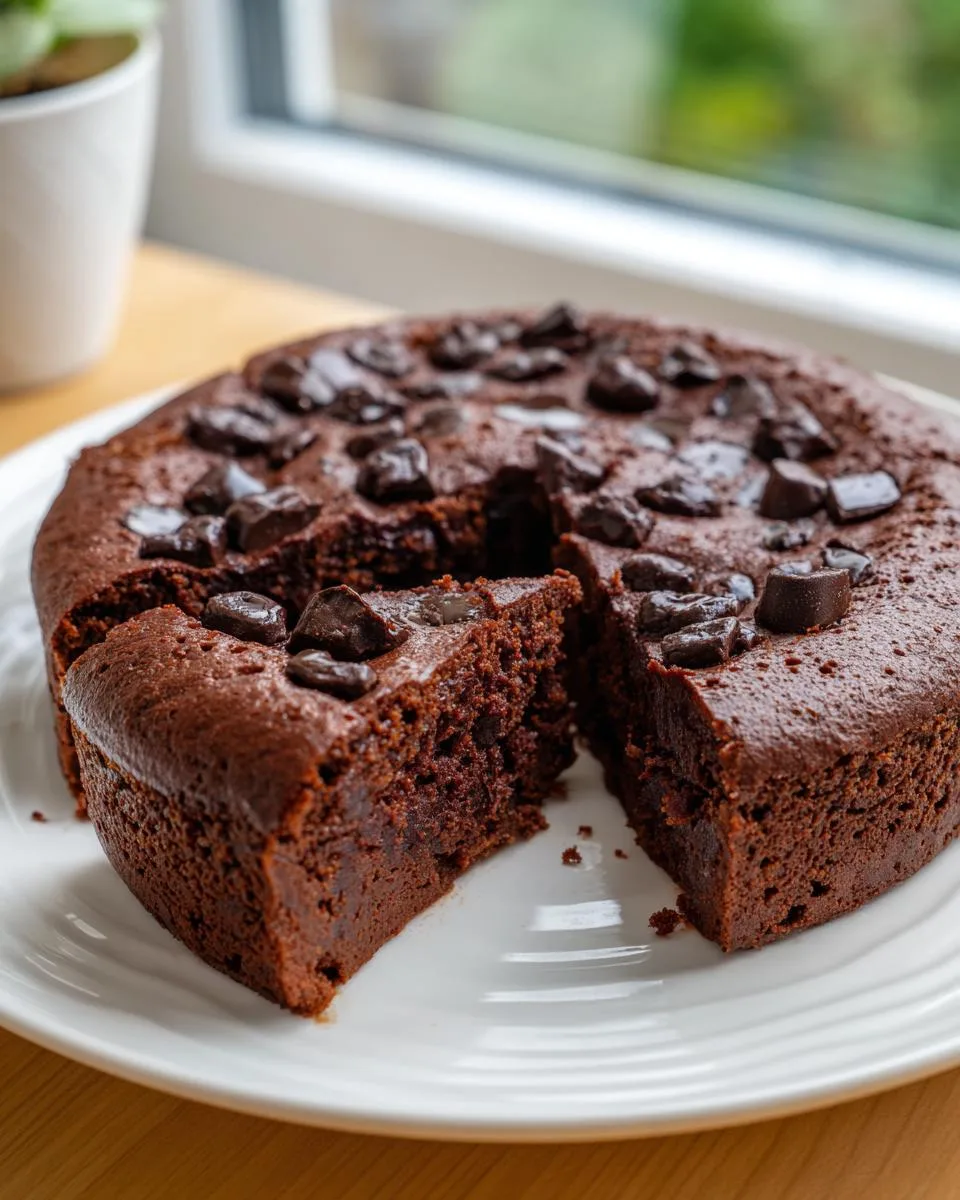 Flourless Chocolate Greek Yogurt Cake - detail 2