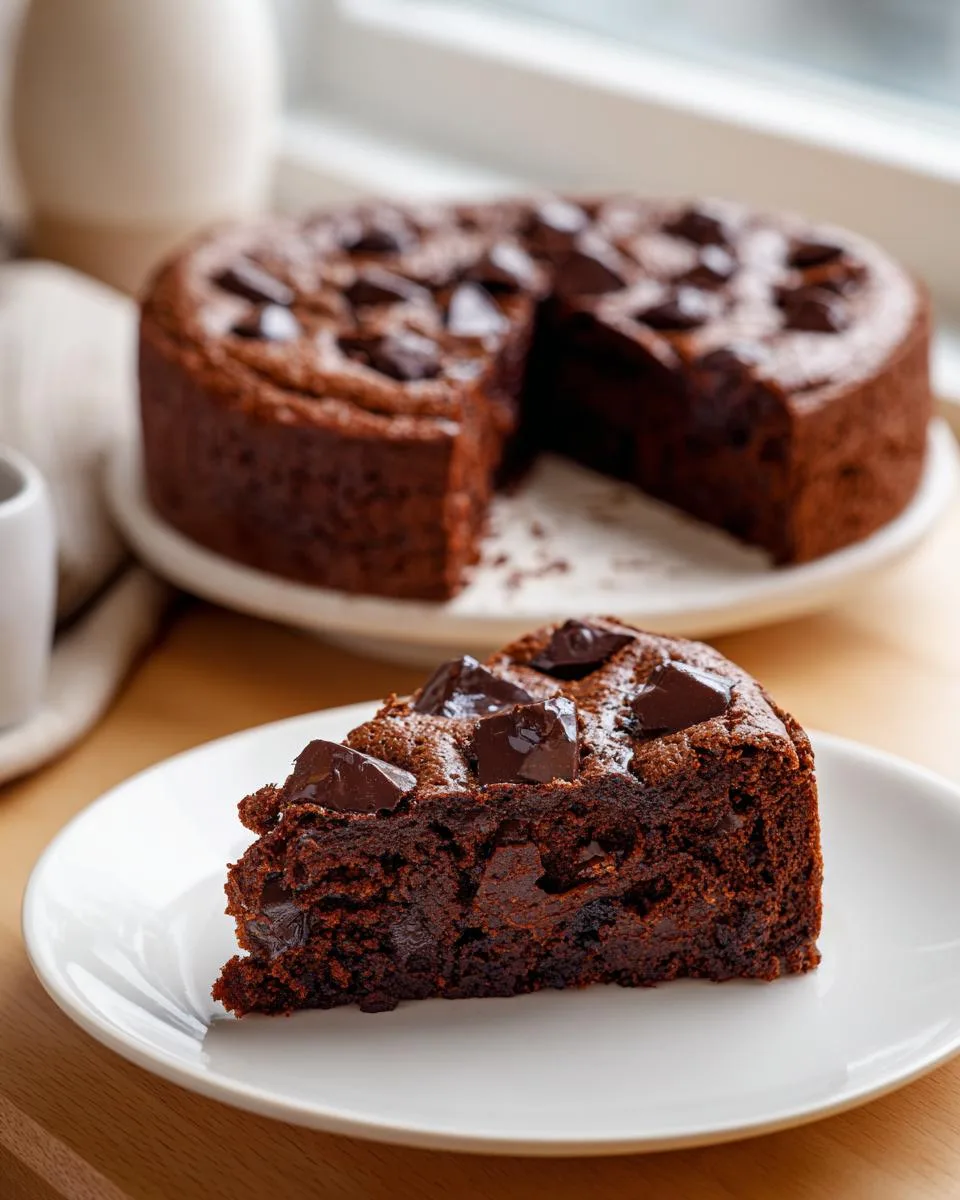 Flourless Chocolate Greek Yogurt Cake - detail 3