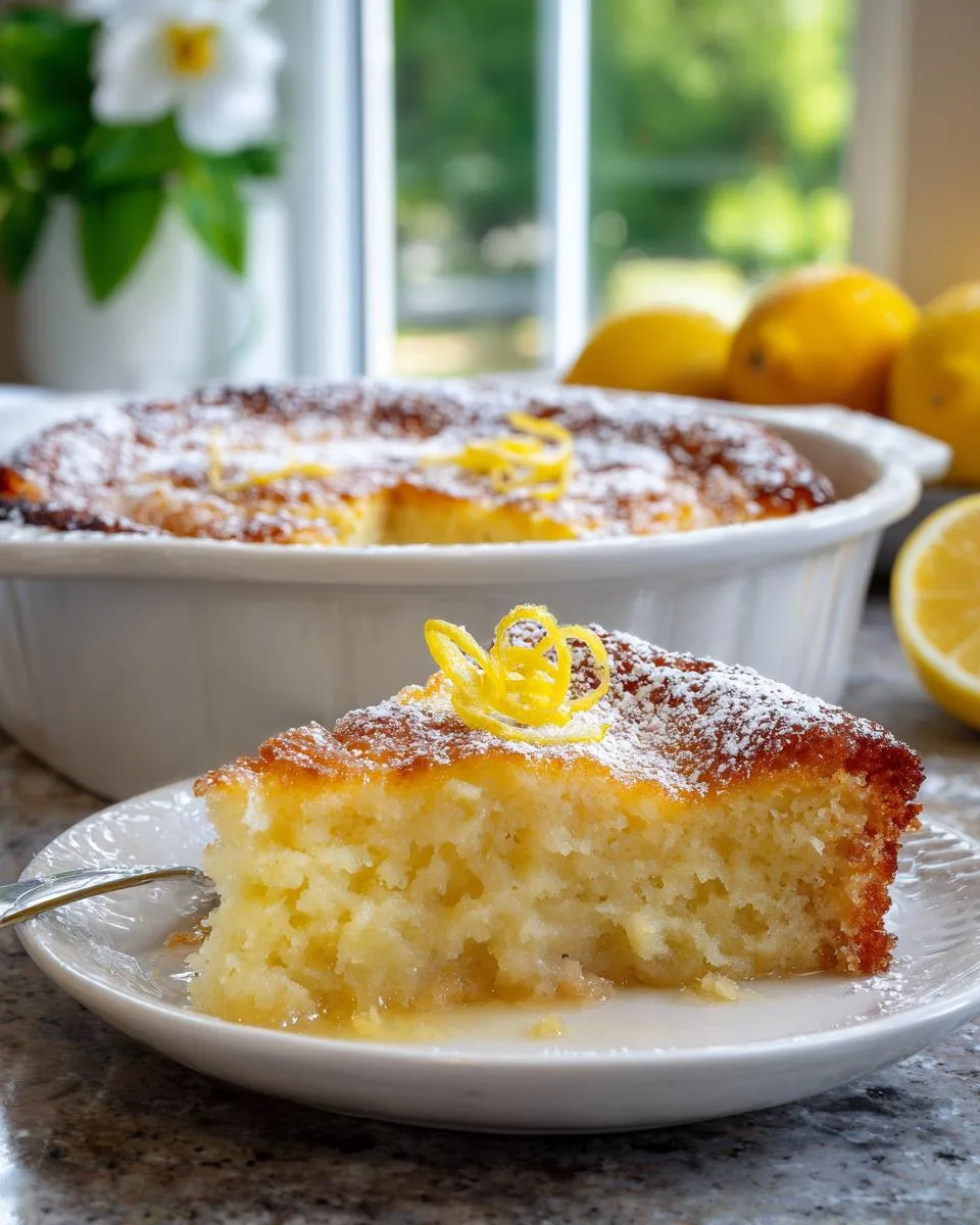 Flourless Cottage Cheese Lemon Cake - detail 1