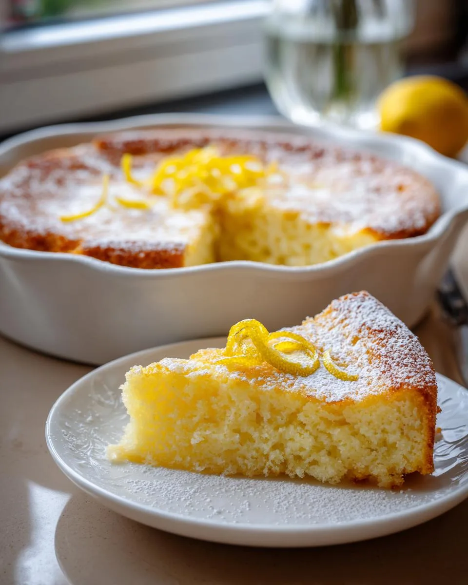 Flourless Cottage Cheese Lemon Cake - detail 2