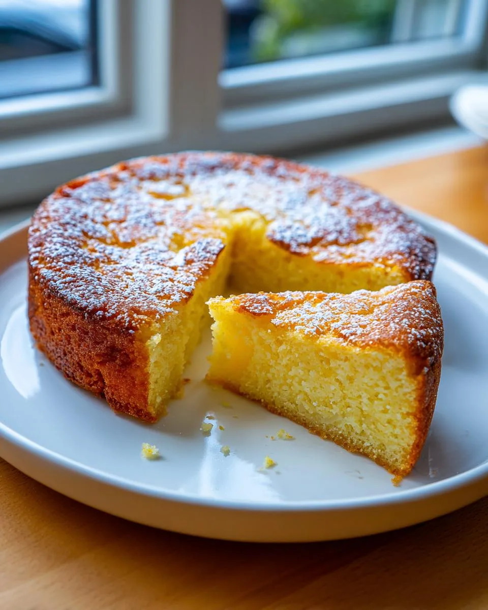 Flourless Ricotta Lemon and Almond Cake - detail 2