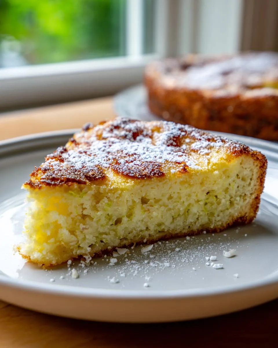 Flourless Ricotta Lemon and Almond Cake - detail 3