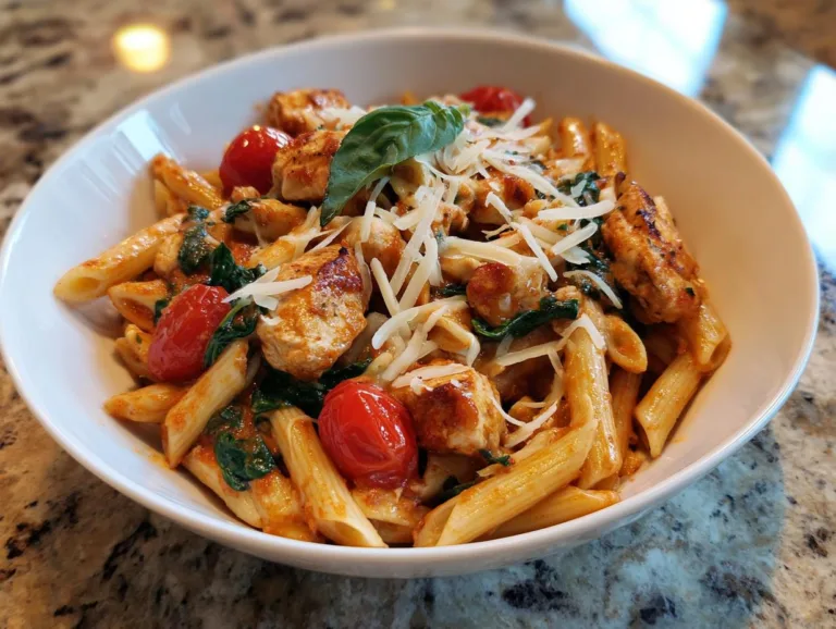 Ground Chicken with Pasta