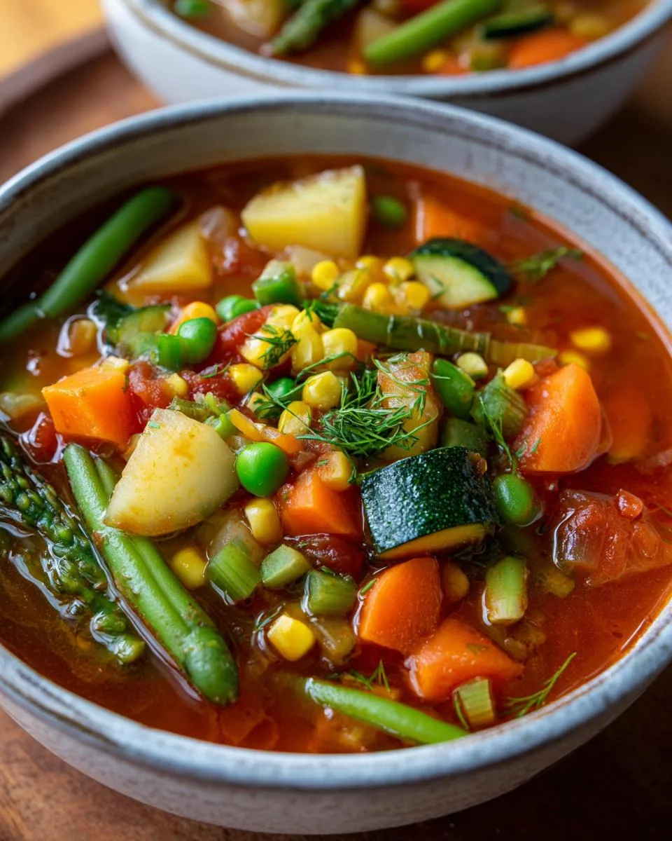 Homemade Vegetable Soup - detail 2