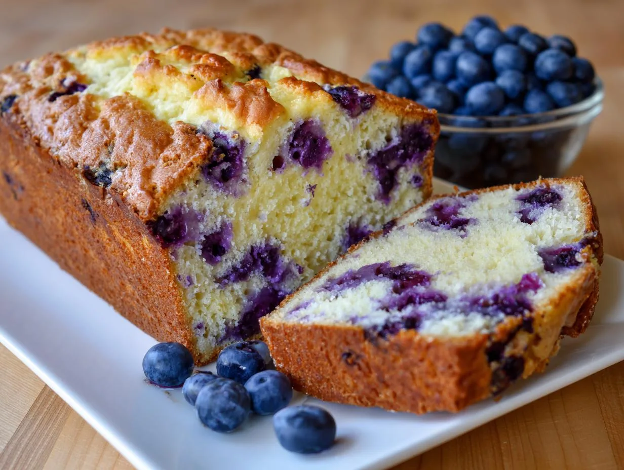 Lemon Blueberry Cottage Cheese Bread: Dreamy Breakfast Loaf