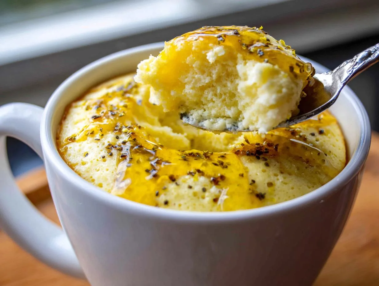 5-Minute Lemon Cottage Cheese Mug Cake – Zesty Bliss!