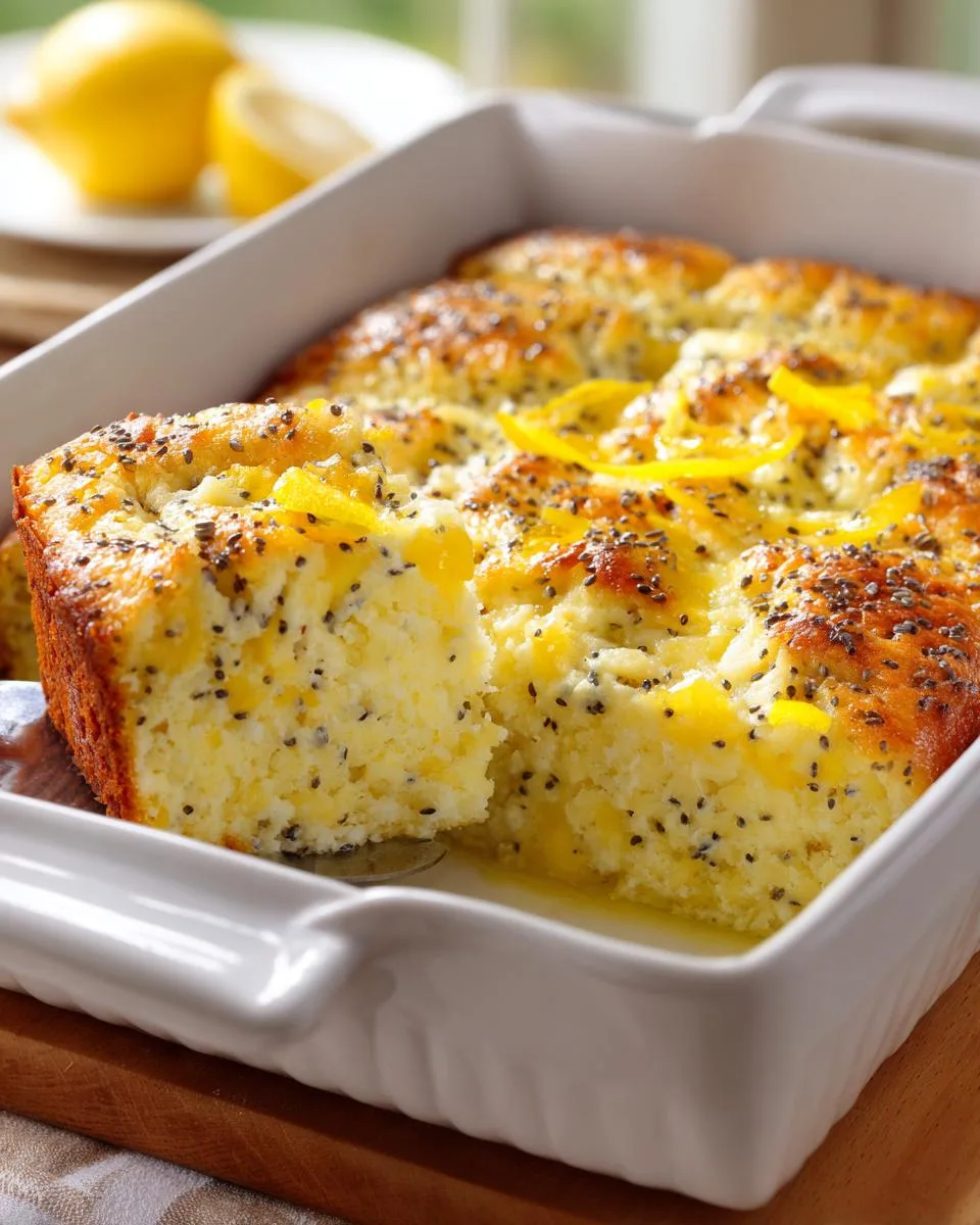 Lemon Poppy Seed Cottage Cheese Bake - detail 2