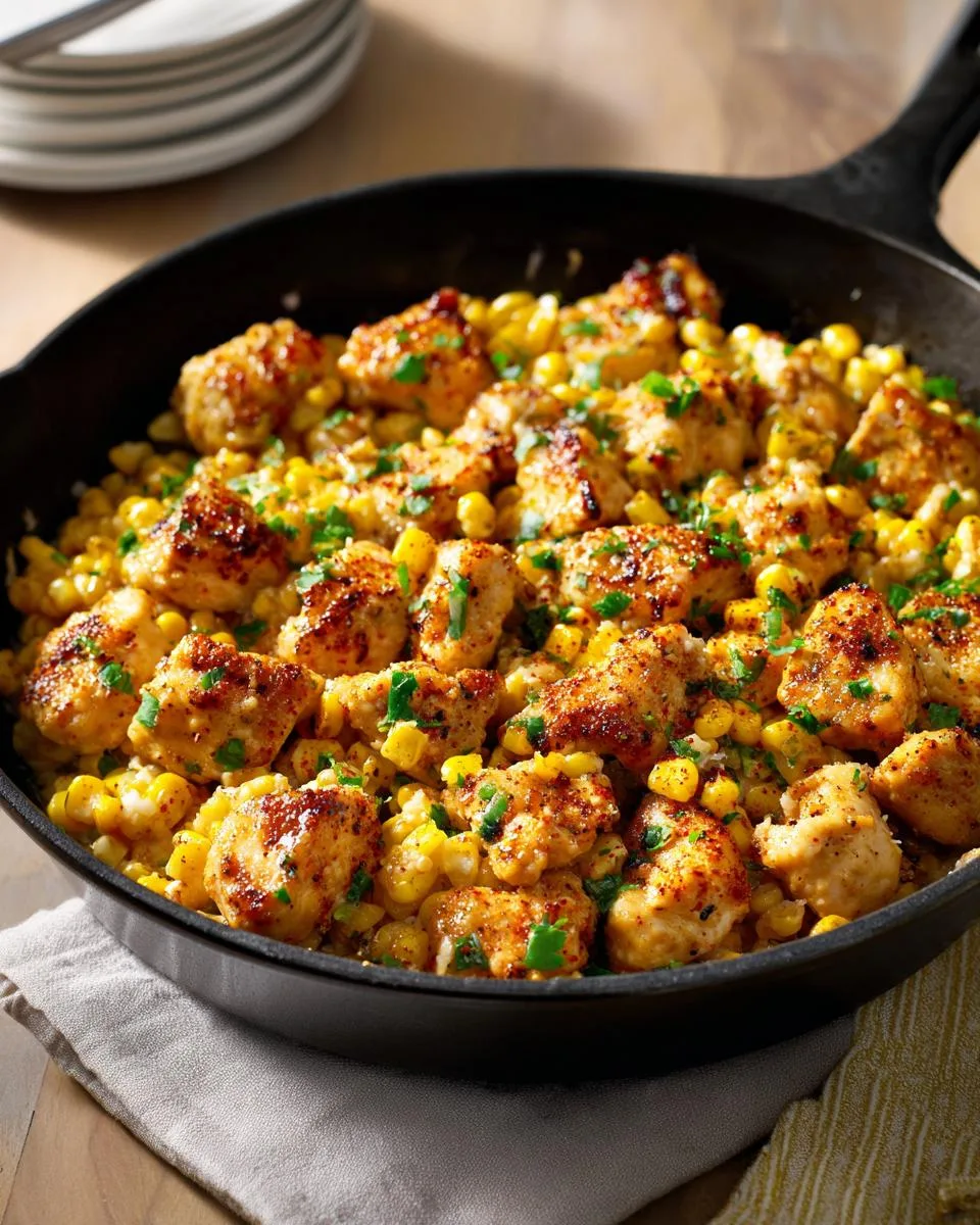 Parmesan Chicken Street Corn Skillet - detail 2