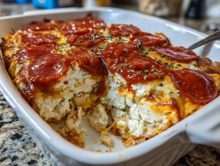 Pizza Cottage Cheese Casserole
