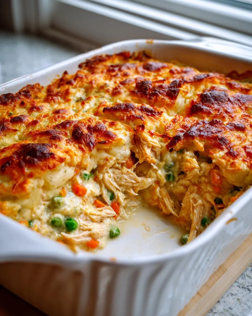 40-Min Protein Chicken Pot Pie Casserole