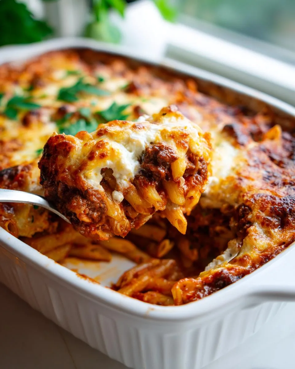 Slow Cooker Baked Ziti - detail 2