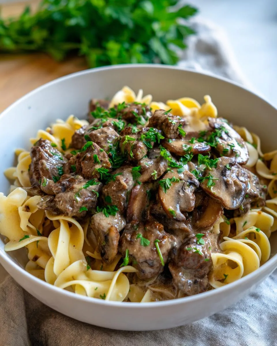 Slow Cooker Beef Stroganoff - detail 1