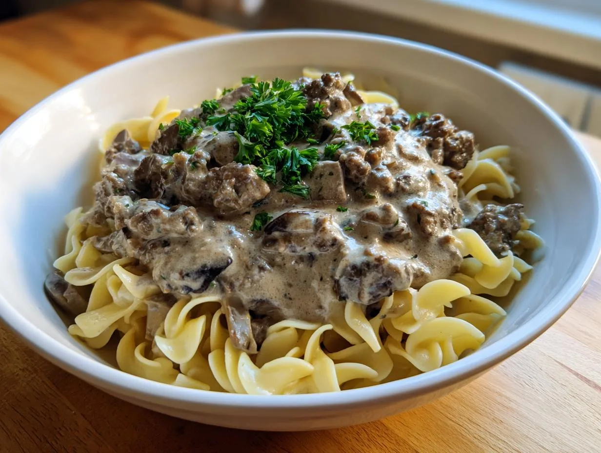 Slow Cooker Beef Stroganoff: A 5-Ingredient Miracle for Busy Nights
