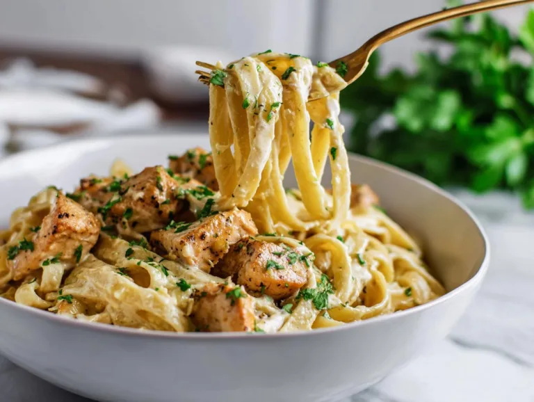 Slow Cooker Cajun Chicken Alfredo