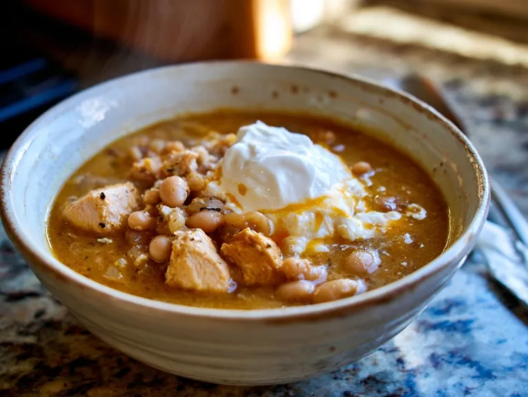 Sour Cream White Chicken Chili
