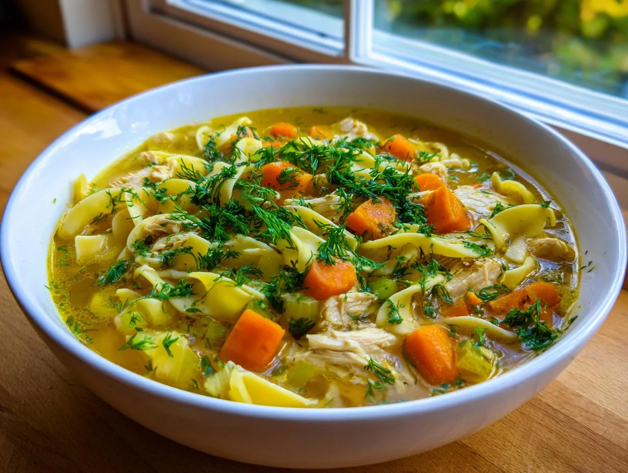 Magical Stovetop Chicken Noodle Soup in 1 Hour