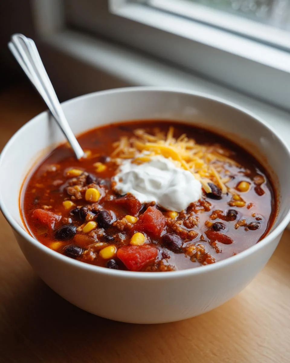 Taco Soup withou ground beef - detail 1