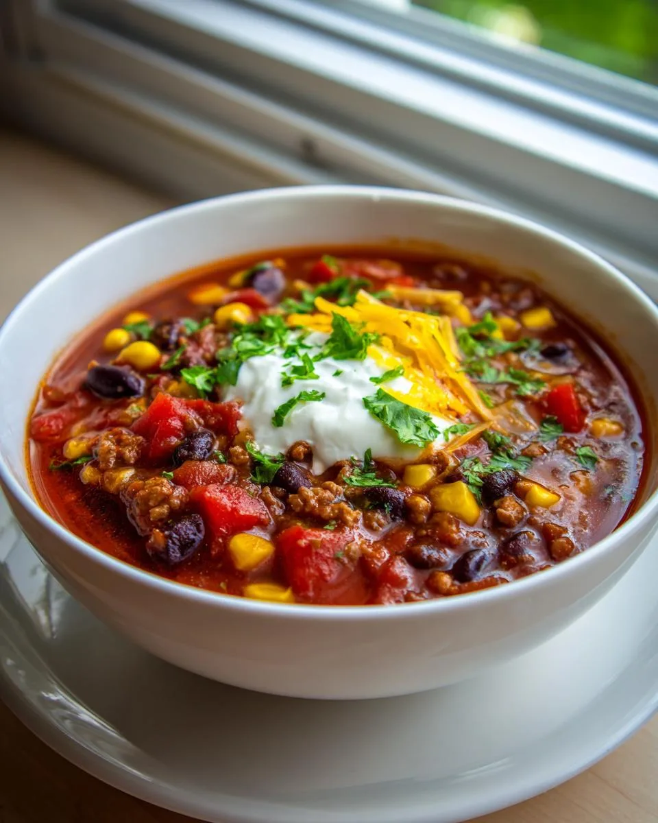 Taco Soup withou ground beef - detail 2