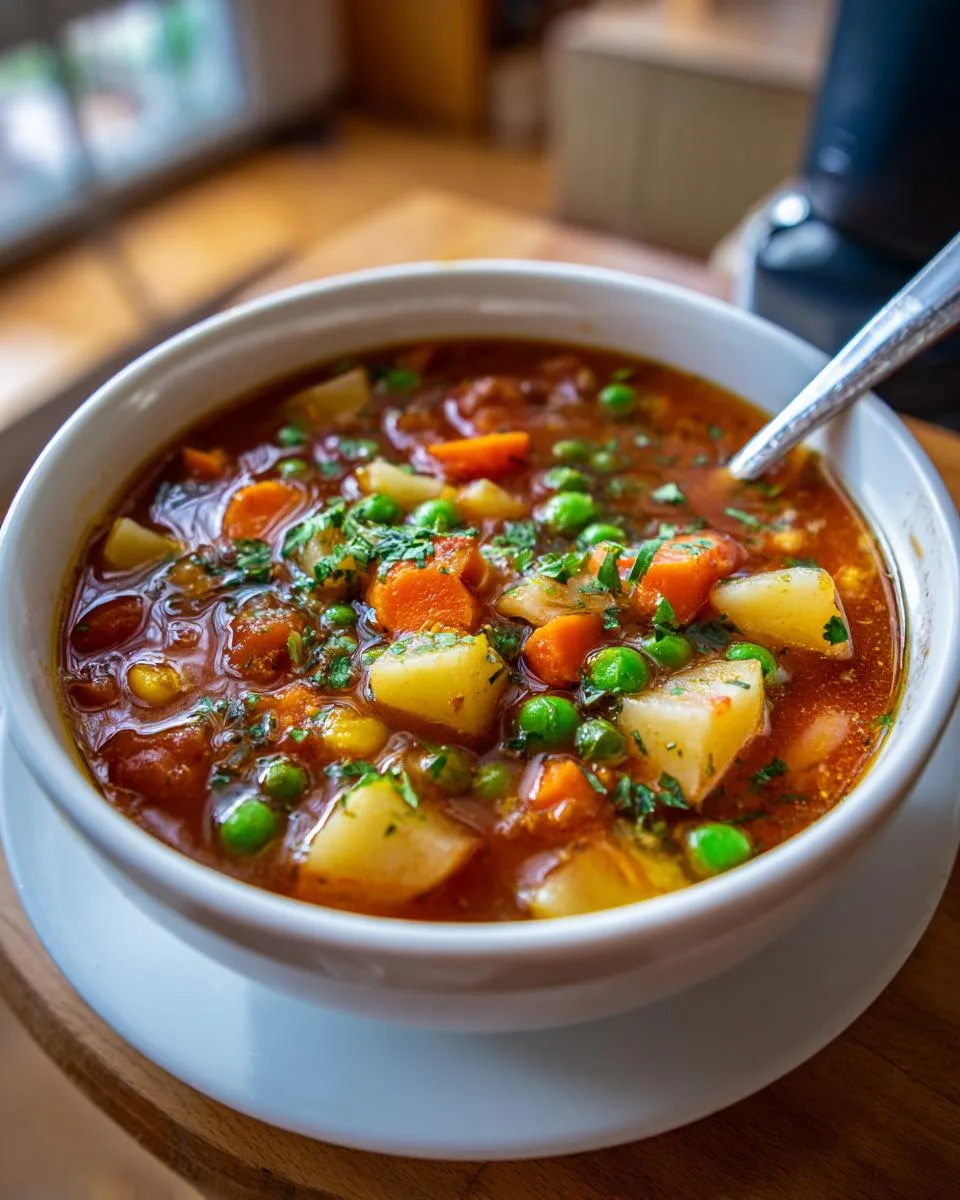 Vegan Vegetable Soup - detail 3