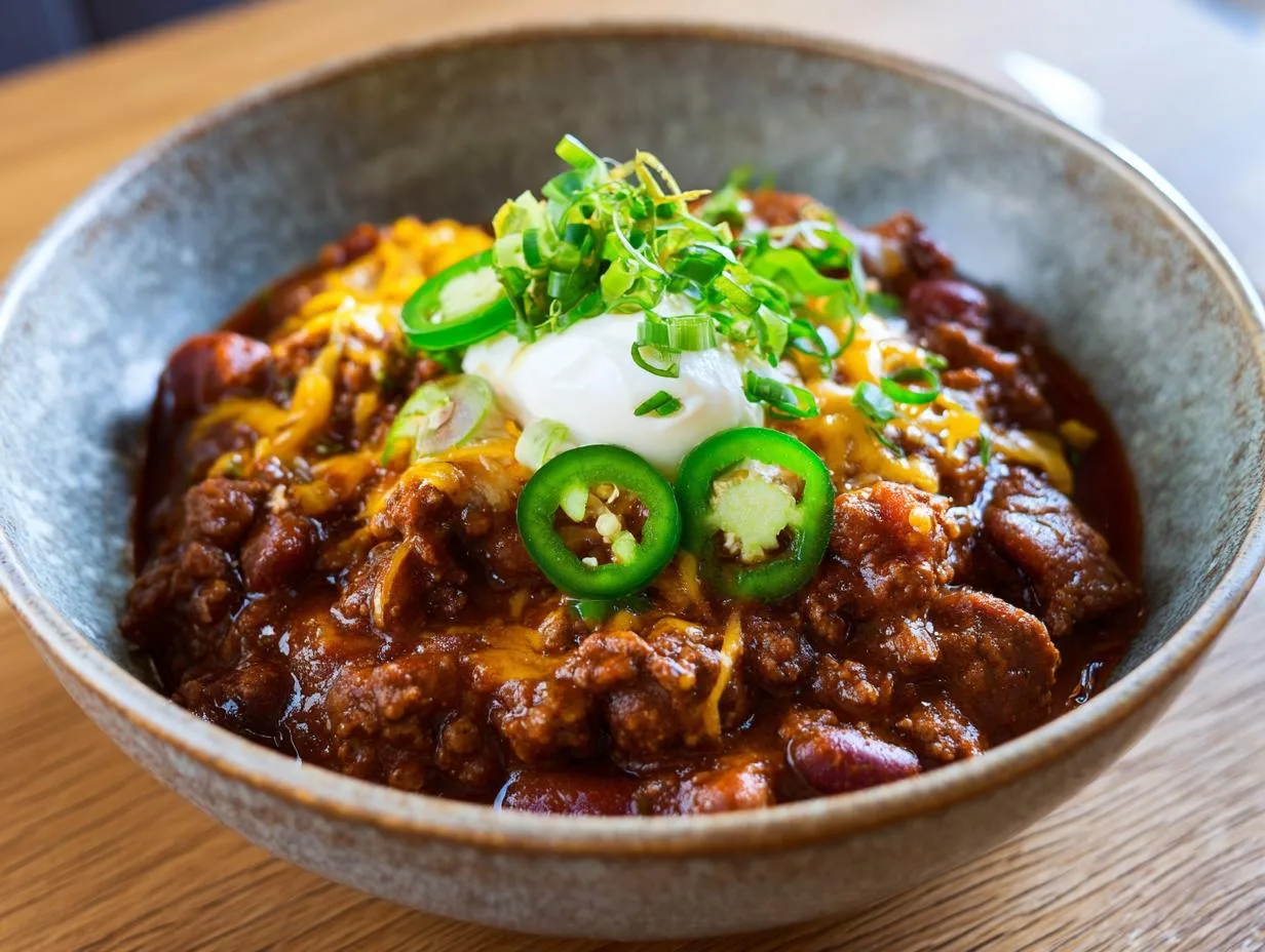 Hearty All-American Beef Chili Recipe with 3 Ingredients