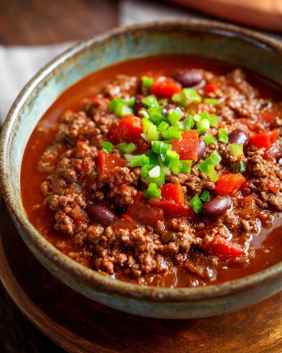 chilli with fresh tomatoes - detail 1