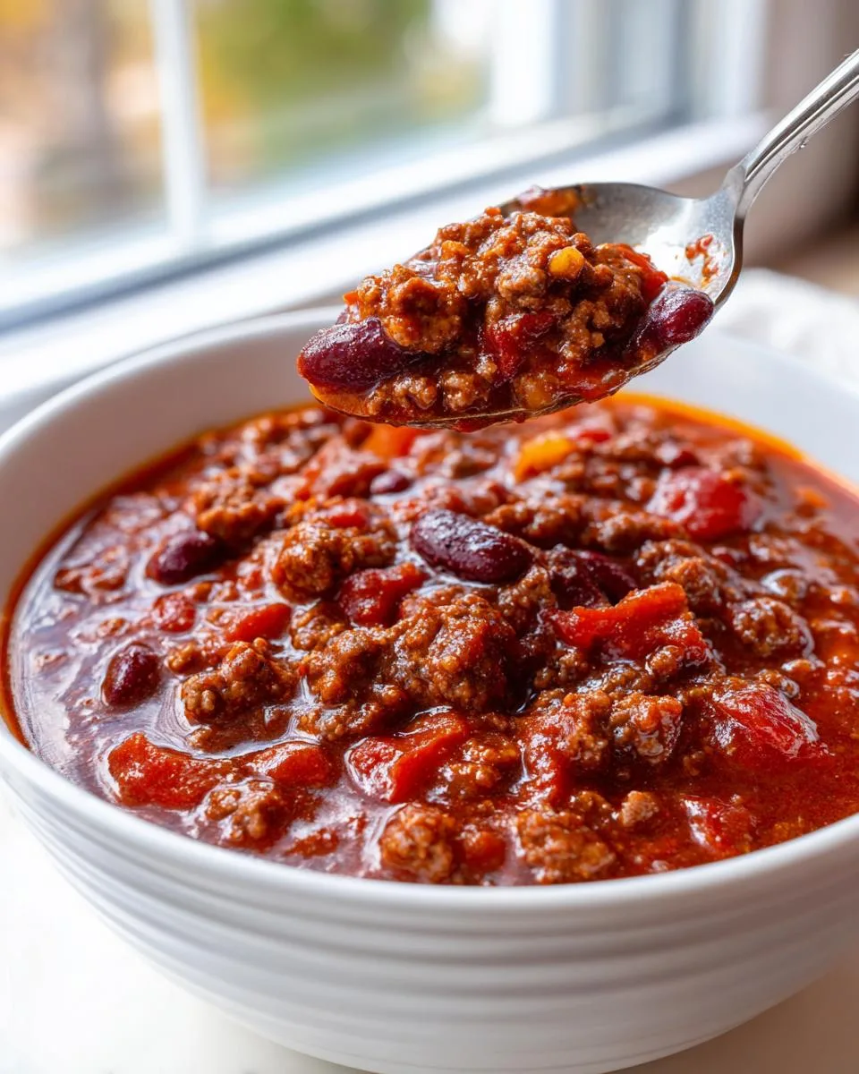 easy 4 ingredient chili - detail 1