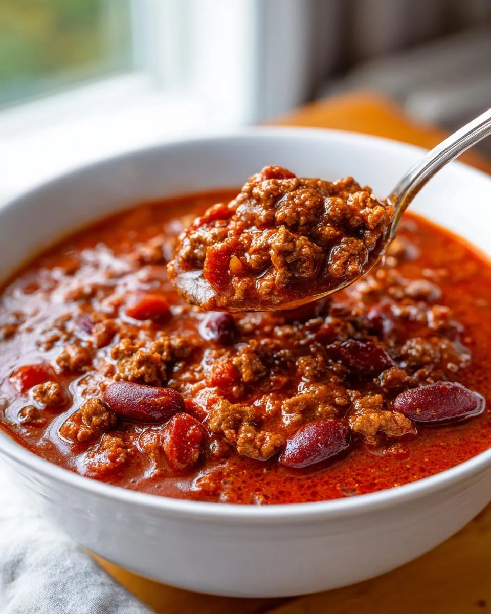easy 4 ingredient chili - detail 2