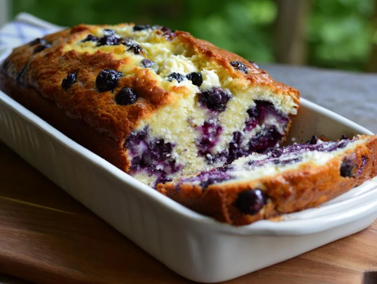 gluten-free blueberry cottage cheese bread