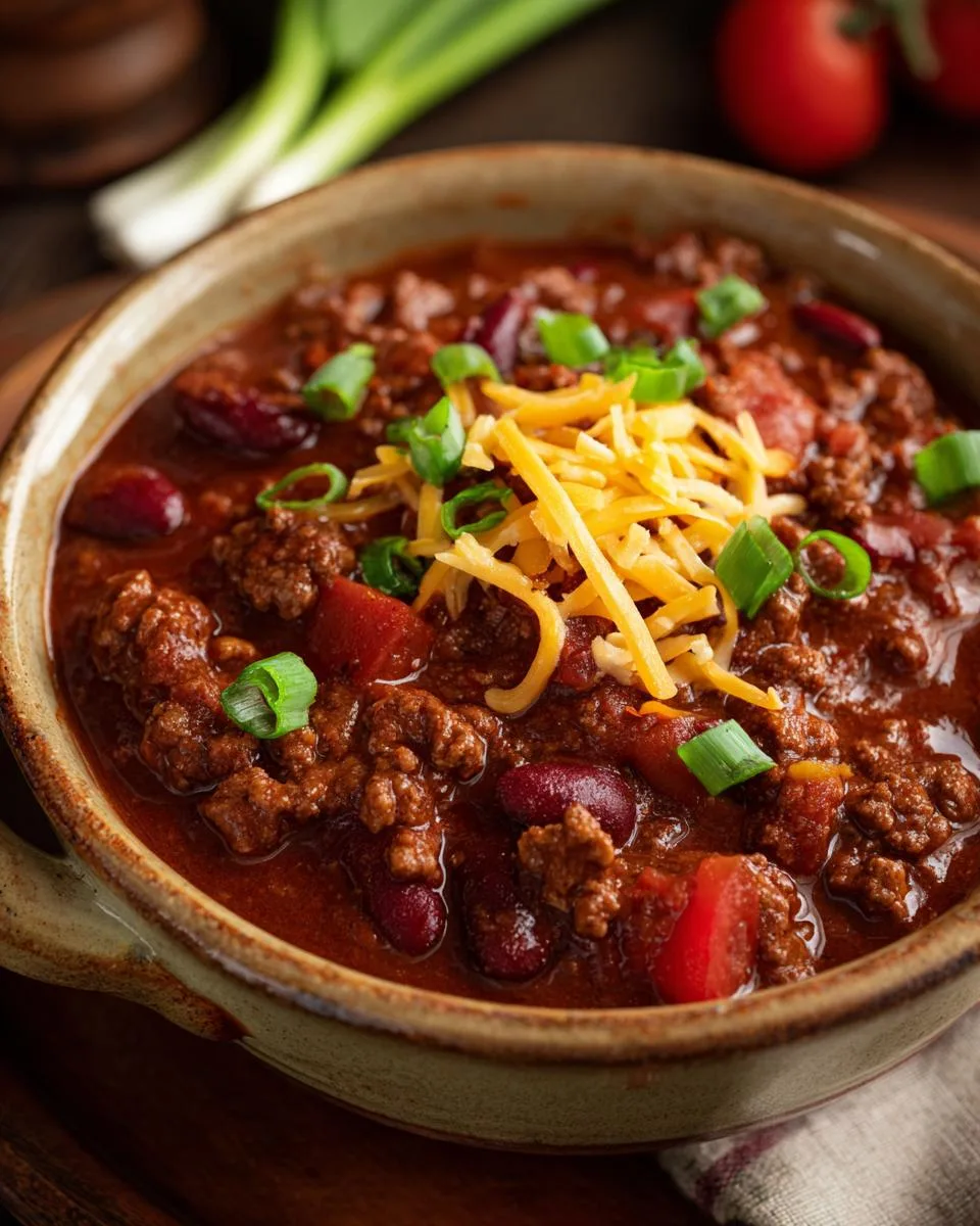 homemade beef chili recipe - detail 1