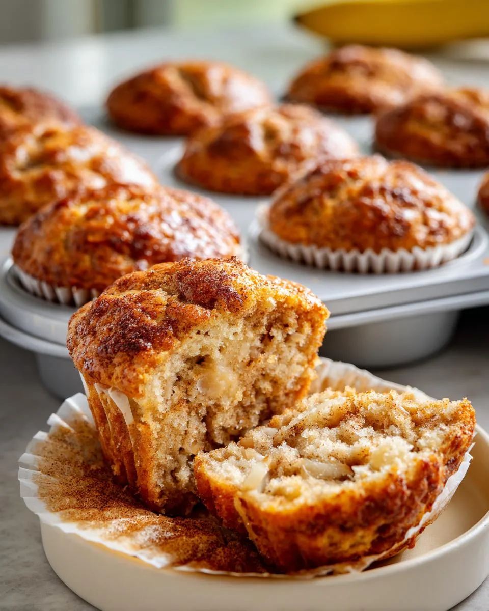 Banana Cinnamon Greek Yogurt Muffins - detail 1