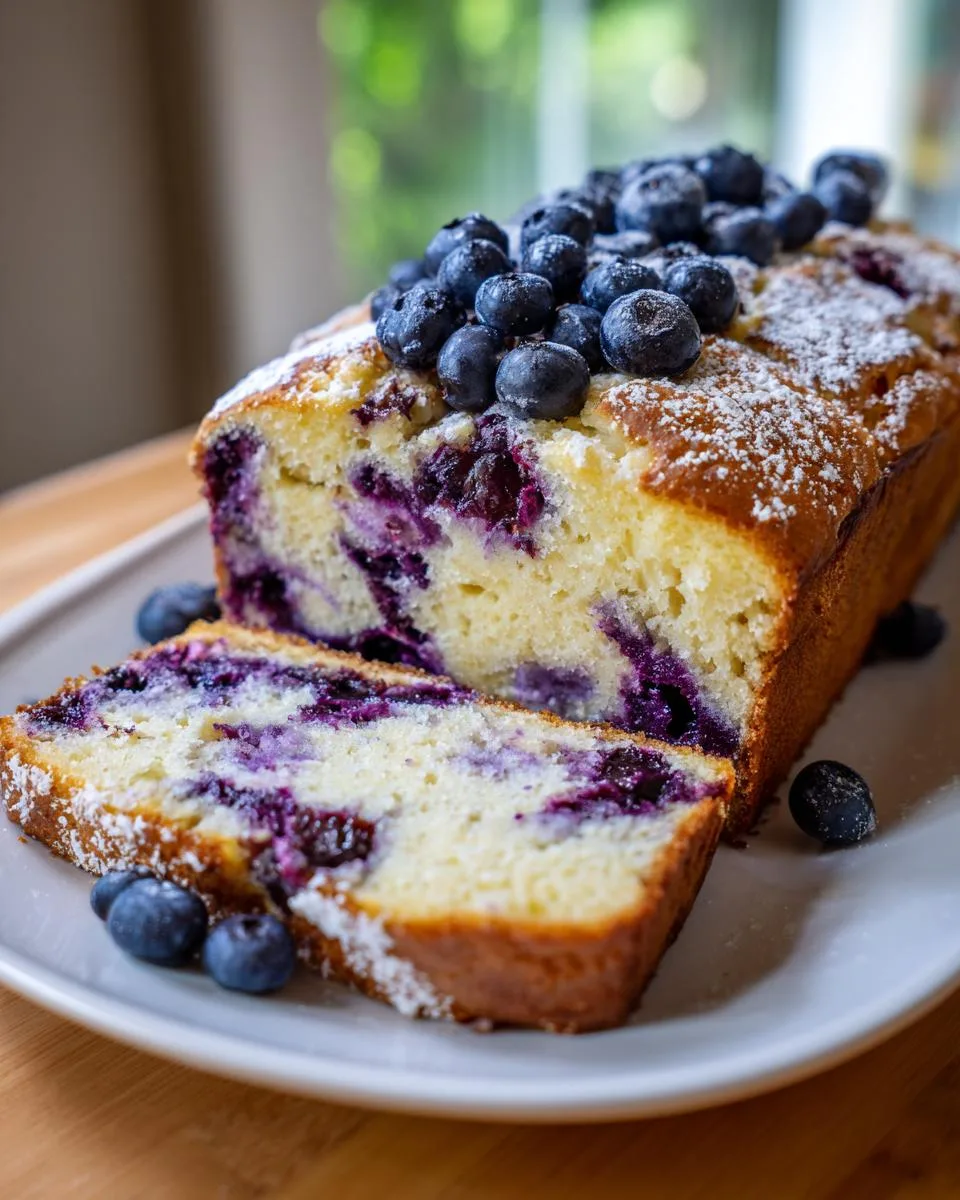 Blueberry Banana Cheesecake Bread - detail 1