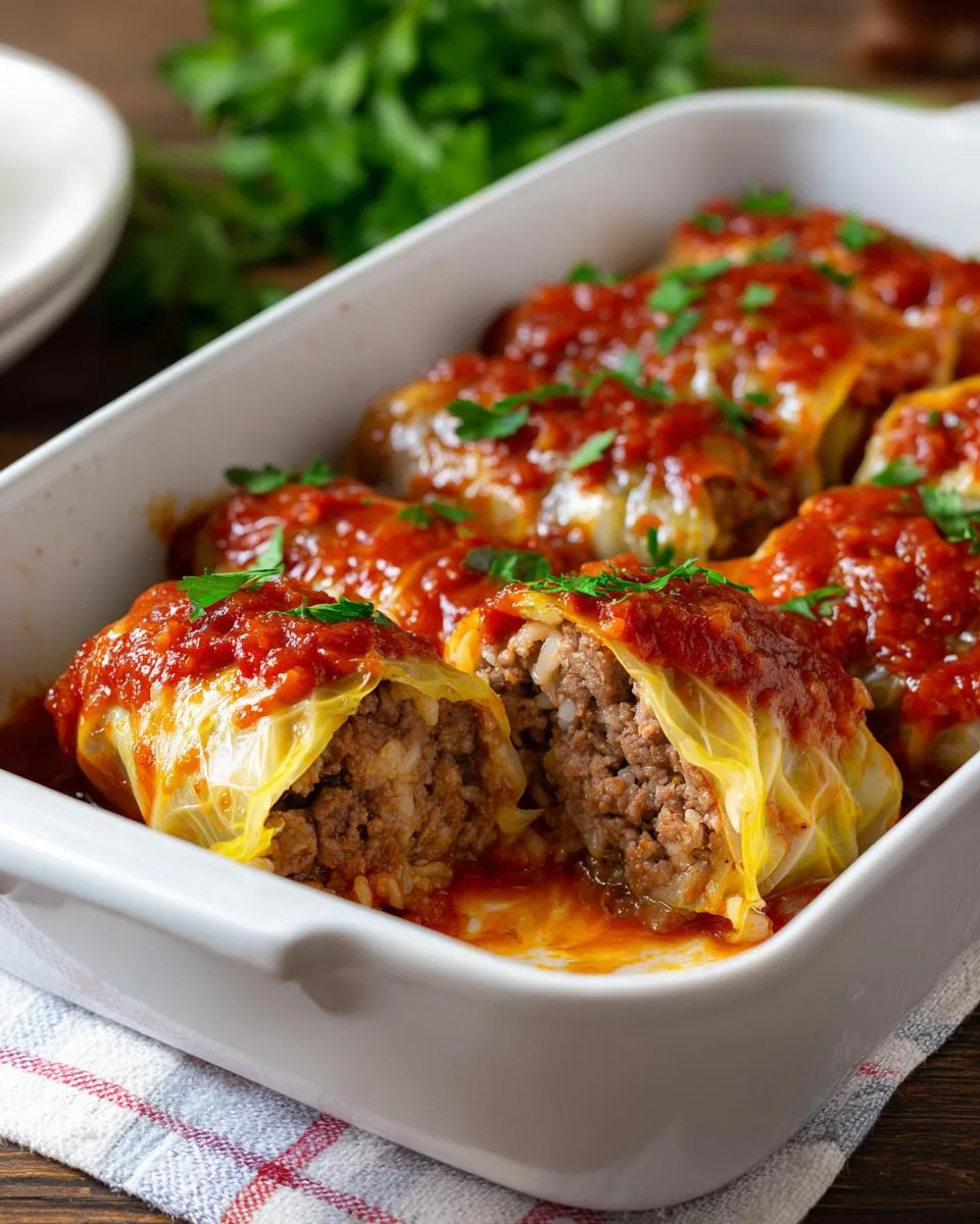 Cabbage Rolls With Rice - detail 2