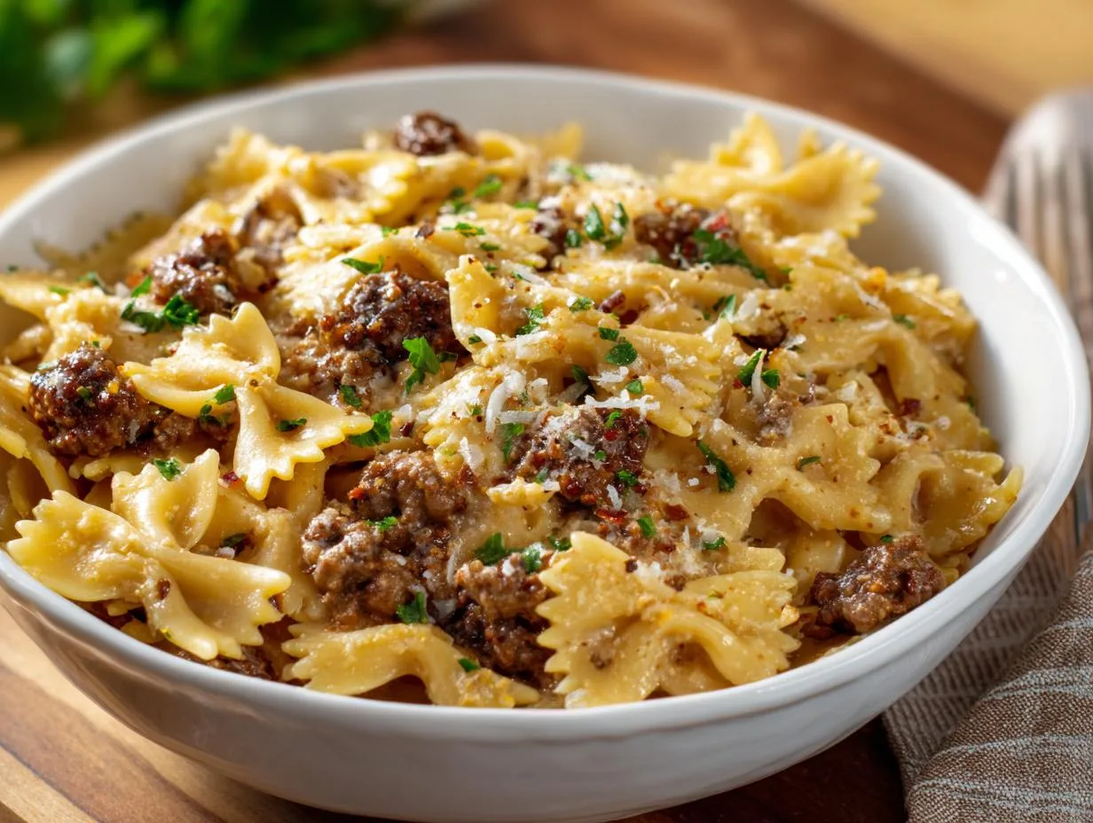 Irresistible 30-Minute Cajun Cream Cheese Alfredo Bowties