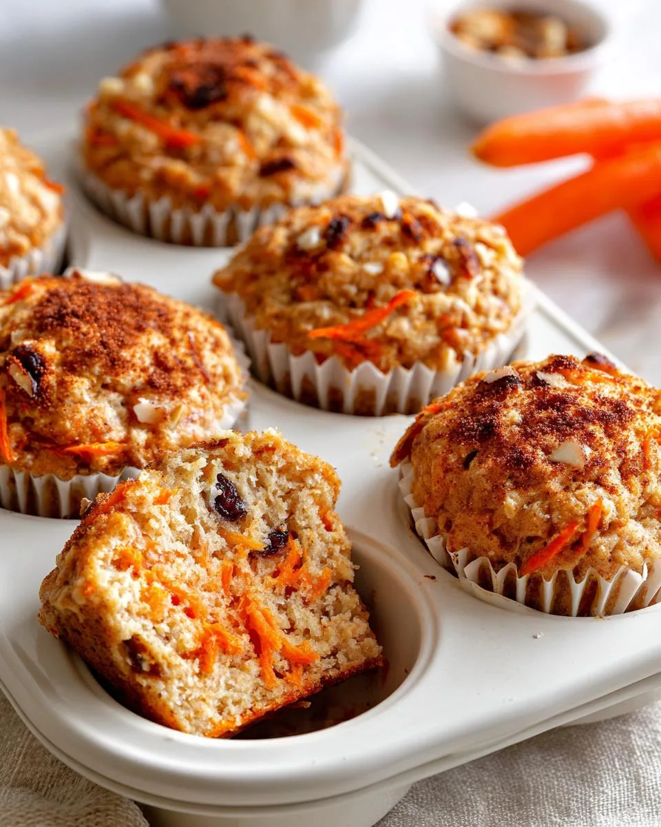 Carrot Cake Oat Cottage Cheese Muffins - detail 1