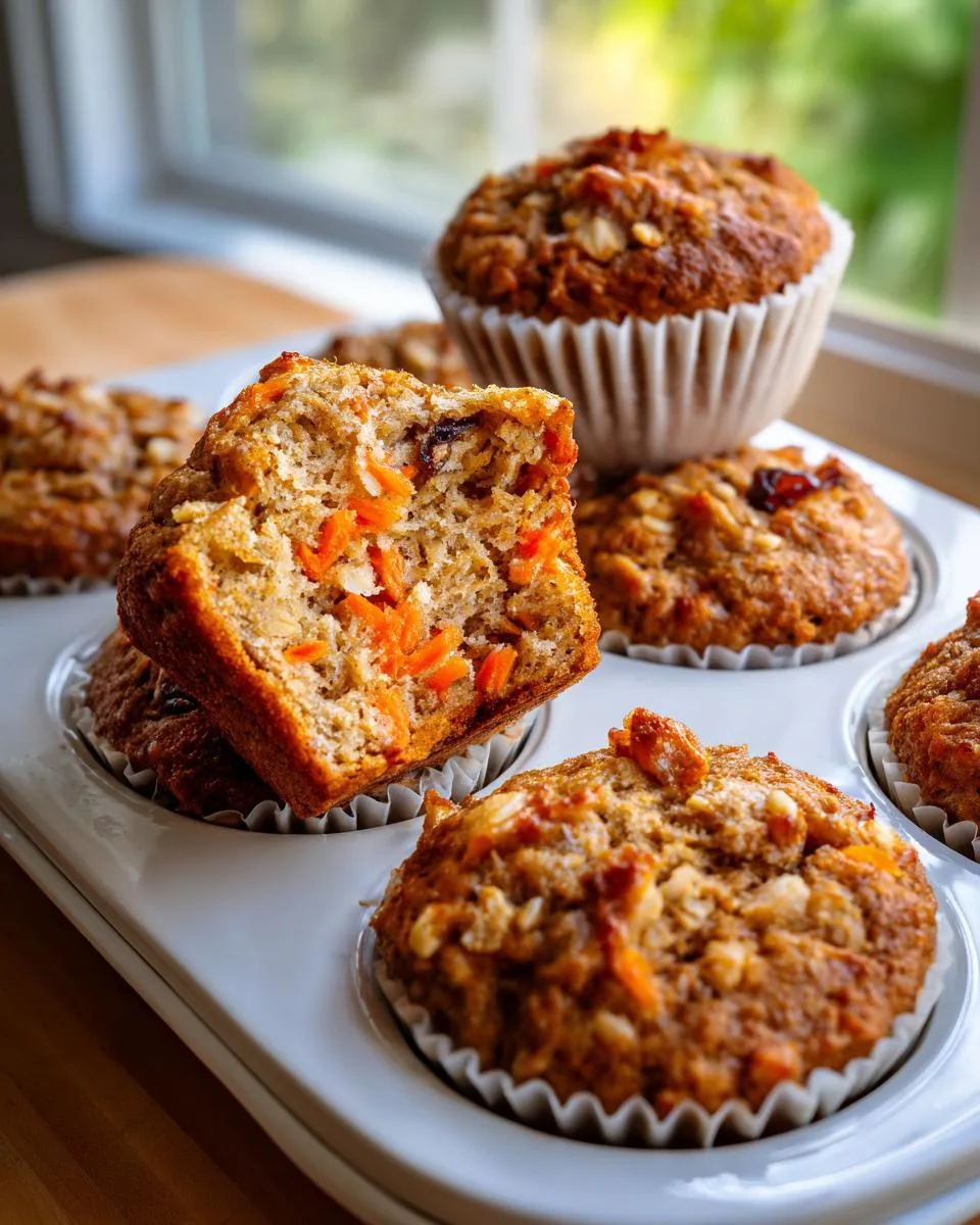 Carrot Cake Oat Cottage Cheese Muffins - detail 2
