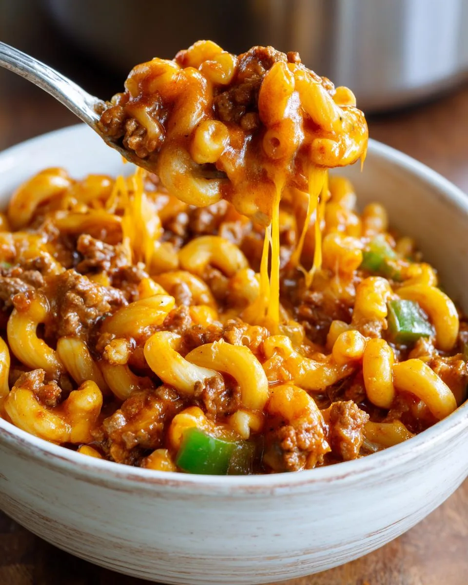 Cheesy Ground Beef Goulash - detail 2